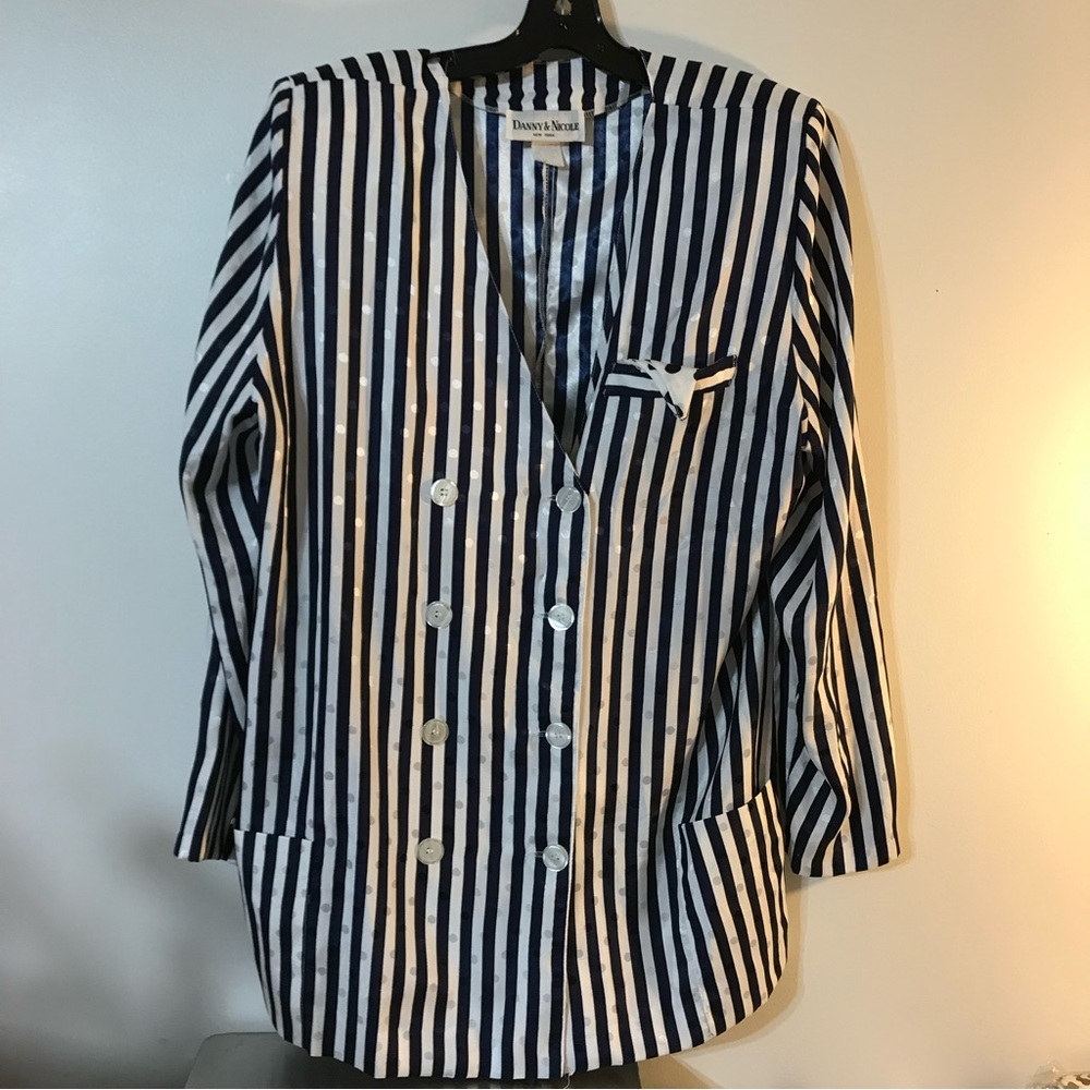 Vintage Danny & Nicole New York Stripe Jacket